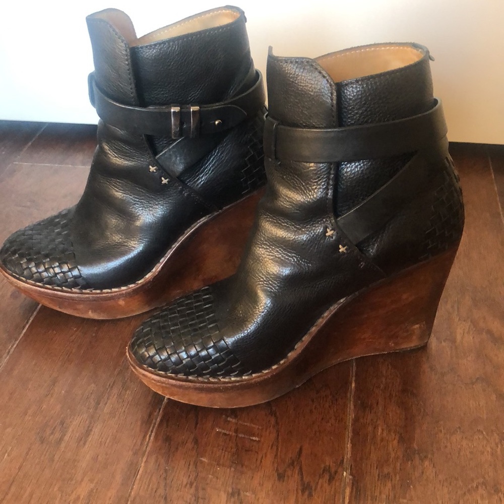 Vintage 2000s Rag And Bone Platform Wedge Booties - image 2